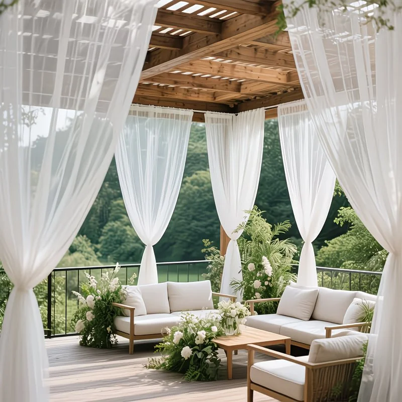 1 Panel Outdoor Curtains with  - Outdoor Camping Wedding Venues avis et prix