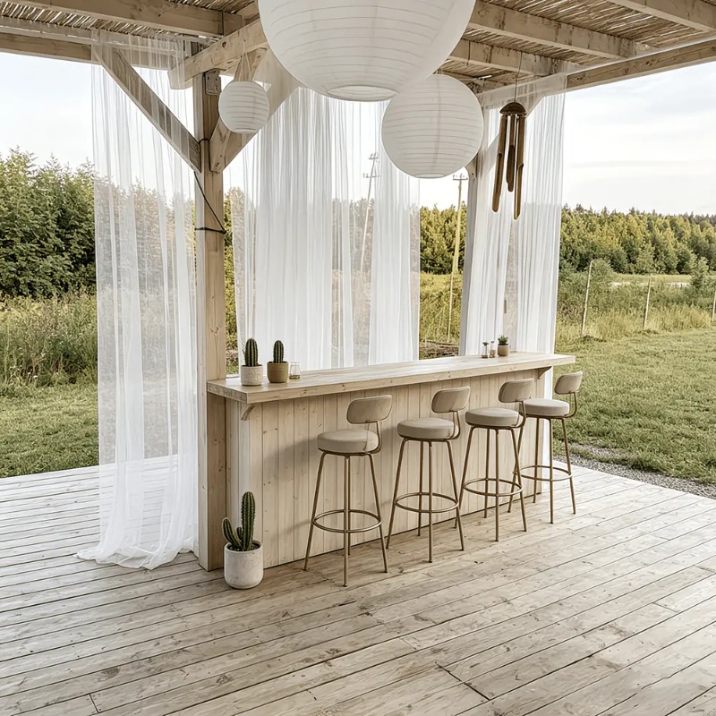 1 Panel Outdoor Curtains with  - Outdoor Camping Wedding Venues avis et prix