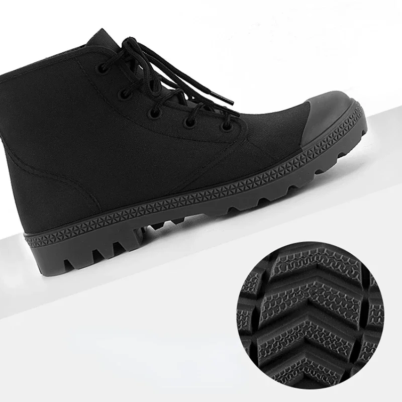 Winter Men Rain Boots Lace-up  - Outdoor Camping In Winter avis et prix