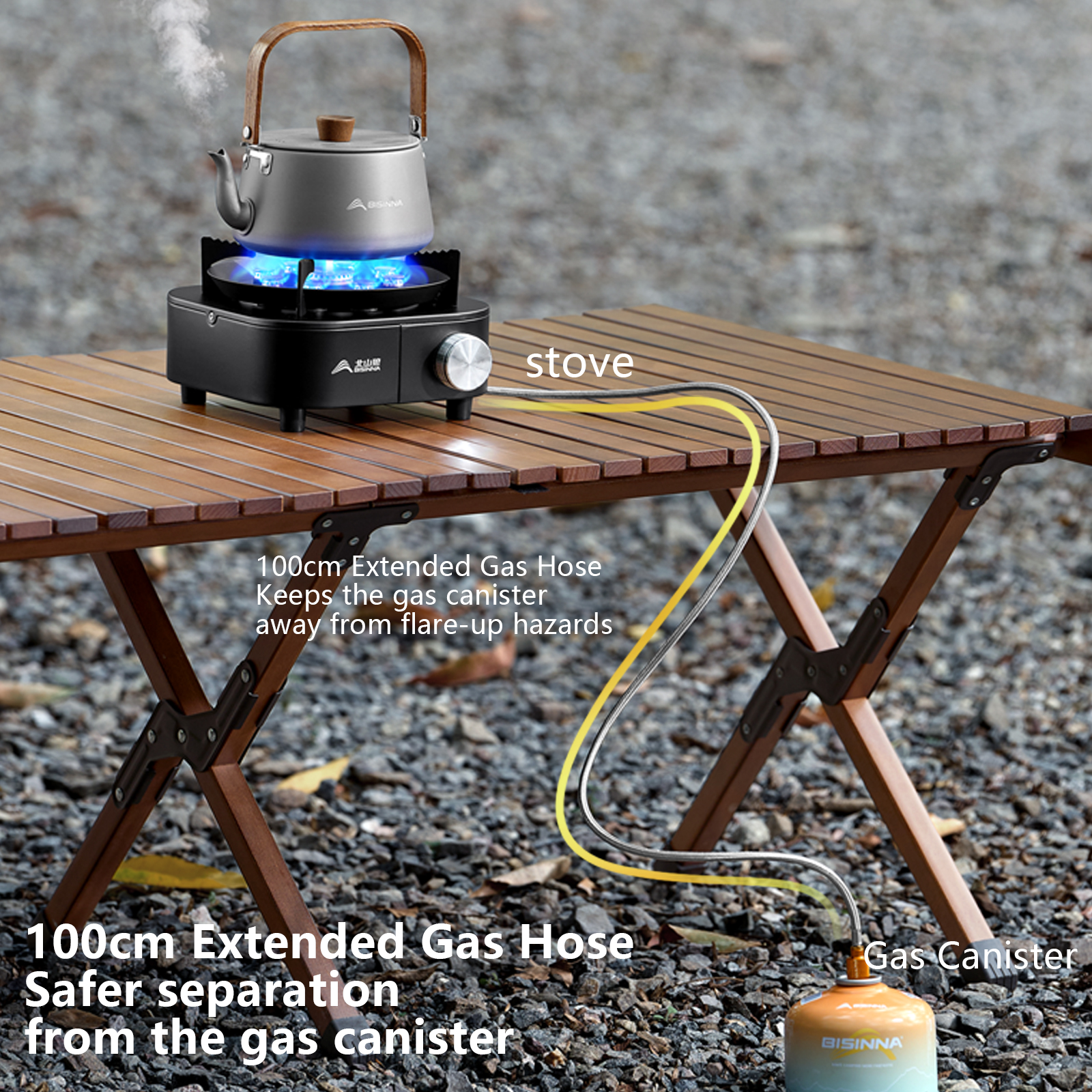 BISINNA Portable Camping Gas S - Outdoor Gas Camping Oven avis et prix